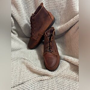 Eastland Boots Womens 7.5 M Chukka‎ Lace Up Ankle Top Moc Toe Brown Leather